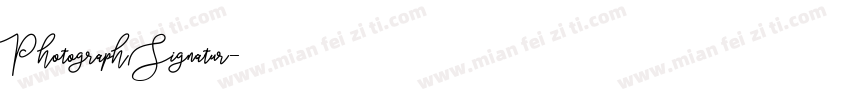 Photograph Signatur字体转换